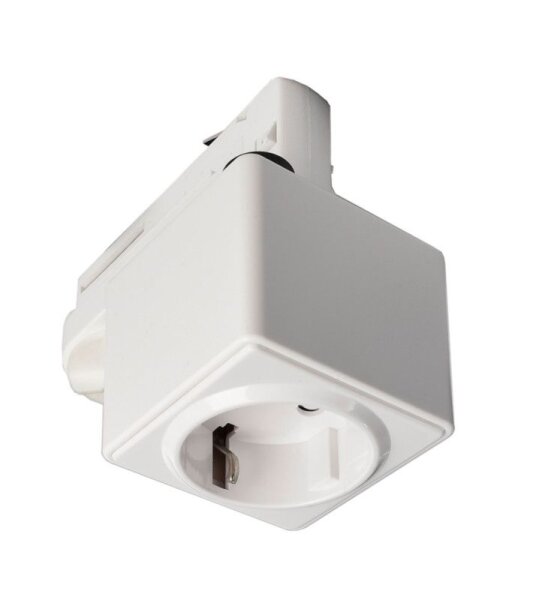 3-Phasen Schienensystem, D Line/Dali Steckdosenadapter, Verkehrsweiß RAL 9016, 230 V/AC, IP 20