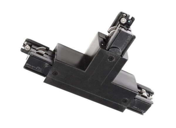 3-Phasen Schienensystem, D Line T-Verbinder links-links-rechts mit Wechselmech., Graphitschwarz RAL