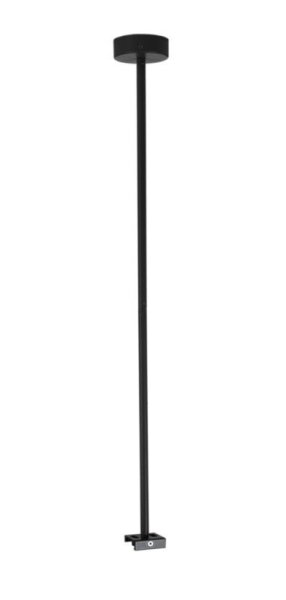 3-Phasen Schienensystem, D Line/Dali Deckenabhängung starr (63,5cm) für 3-Phasen, Graphitschwarz RAL