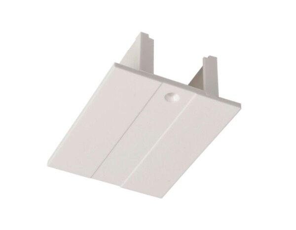 3-Phasen Schienensystem, D Line Einbau-Abdeckblende Einspeiser links/rechts, Verkehrsweiß RAL 9016,