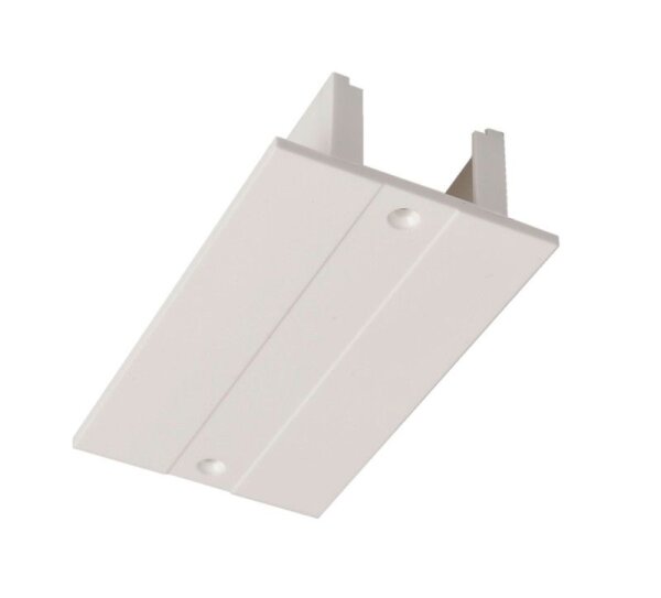 3-Phasen Schienensystem, D Line/Dali Einbau-Abdeckblende Längsverbinder, Weiß, Verkehrsweiß RAL 9016