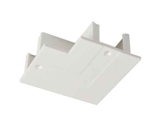 3-Phasen Schienensystem, D Line/Dali Einbau-Abdeckblende 90°-Verbinder, Weiß, Verkehrsweiß RAL 9016,