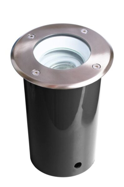 Bodeneinbauleuchte, Pavo Round Set, 1x max. 9 W GU10, Silber, 220-240 V/AC, 50 / 60 Hz, IP 67