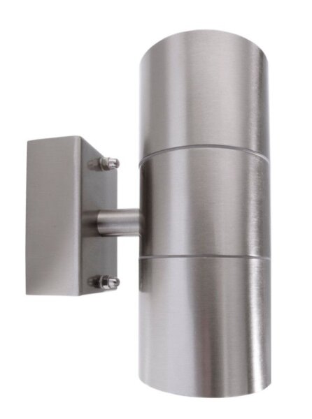 Wandaufbauleuchte, Zilly Up and Down, 2x max. 35 W GU10, Silber, 220-240 V/AC, 50 / 60 Hz, IP 44