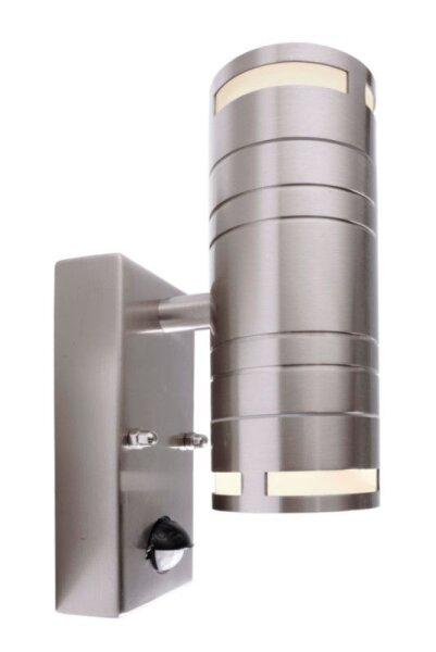 Wandaufbauleuchte, Zilly II Up and Down Motion, 2x max. 35 W Silber, 220-240 V/AC, 50 / 60 Hz, IP 44