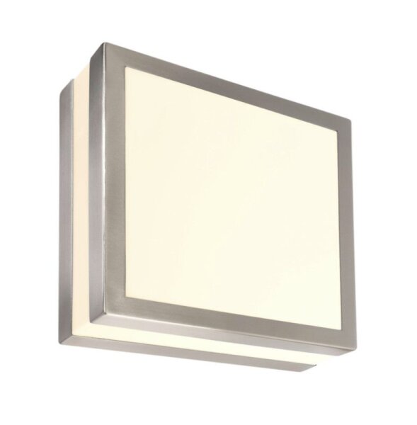 Wandaufbauleuchte, Scuti I Square, 2x max. 11 W E27, Silber, 220-240 V/AC, 50 / 60 Hz, IP 44