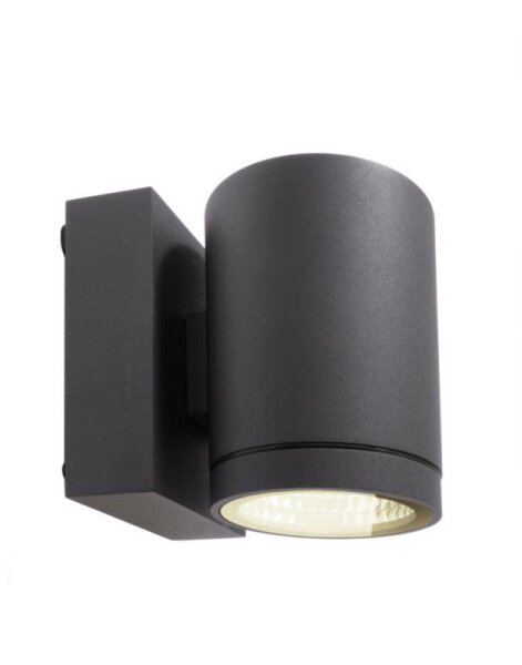Wandaufbauleuchte, Mobby II Single, 10 W, DIM, 3000 K, Schwarz, 220-240 V/AC, 50 / 60 Hz, IP 55