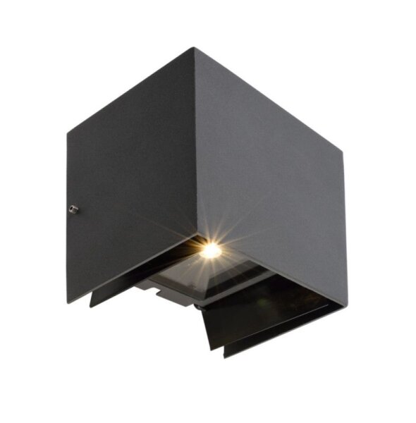 Wandaufbauleuchte, Arcturus II, 6 W, 3000 K, Dunkelgrau, 220-240 V/AC, 50 / 60 Hz, IP 54