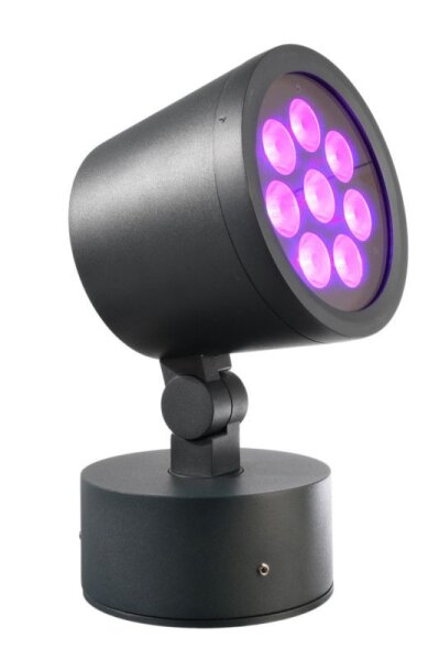 Fluter, Colt, 25 W, RGB/5500 K, Schwarz, Spannungskonstant, 24 V/DC, IP 65