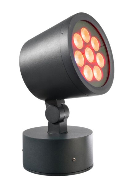 Fluter, Colt, 25 W, RGB/3000 K, Schwarz, Spannungskonstant, 24 V/DC, IP 65