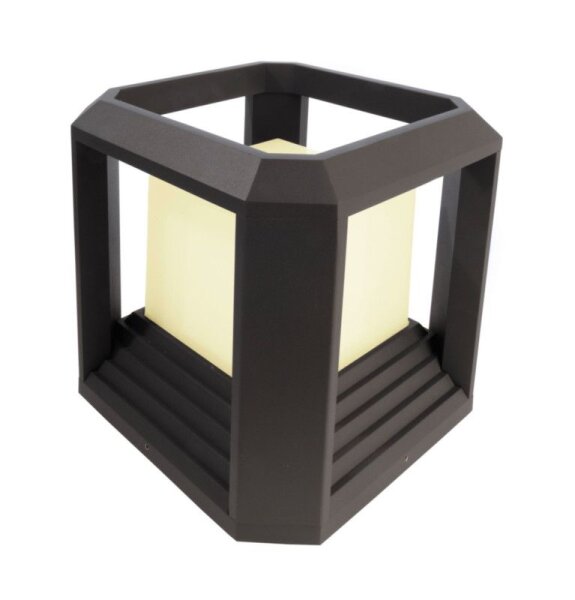 Pollerleuchte, Bootis I 250x250 mm, 21 W, DIM, 3000 K, Dunkelgrau, 220-240 V/AC, 50 / 60 Hz, IP 65