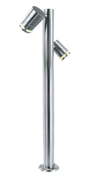 Pollerleuchte, Zilly II 1000 mm, 2x max. 10 W GU10, Silber, 220-240 V/AC,