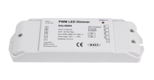 Deko-Light, Niedervolt DALI Dimmer (CV, DC), DALI PWM Dimmer CV 4CH, 12/24V, 5A/Kanal, DT6, Spannung