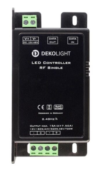 Deko-Light, Niedervolt RF Dimmer (CV, DC), RF Single, Spannungskonstant, Dimmbar: Ja, RF 2,4 GHz, 12