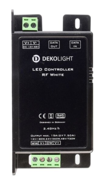 Deko-Light, Niedervolt RF Dimmer (CV, DC), RF White, Spannungskonstant, Dimmbar: Ja, RF 2,4 GHz, 12-