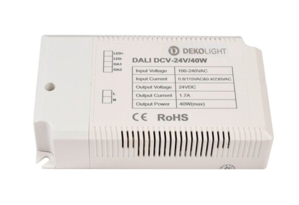 Deko-Light, Netzgerät (CV, DC) dimmbar, BASIC, DIM, CV, EUP40D-1W24V-0, Spannungskonstant, Dimmbar: