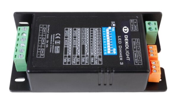 Deko-Light, Niedervolt DMX Dimmer (CV, DC), LED DMX Dimmer 3, Spannungskonstant, Dimmbar: Ja, DMX512