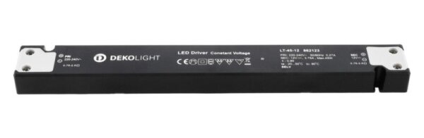 Deko-Light, Netzgerät (CV, DC), LONG-FLAT, CV, LT-45-12, Spannungskonstant, 45.0 W, 220-240 V/AC, Au