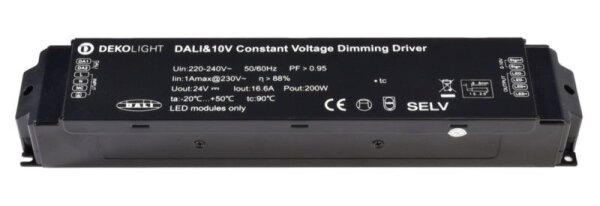 Deko-Light, Netzgerät (CV, DC) dimmbar, BASIC, DIM, CV, 200AD-24V, DALI-Bus / Push / 1-10V, Spannung