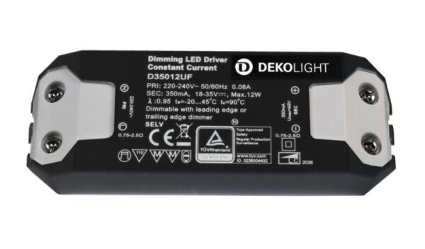 Deko-Light, Netzgerät (CC, DC) dimmbar, BASIC, DIM, CC, D350012UF/12W, Stromkonstant, Dimmbar: Ja, P