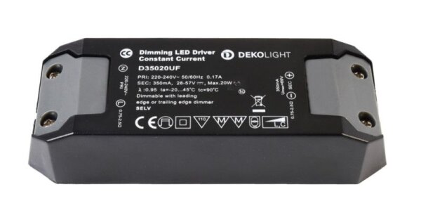 Deko-Light, Netzgerät (CC, DC) dimmbar, BASIC, DIM, CC, D35020UF/20W, Stromkonstant, Dimmbar: Ja, Ph