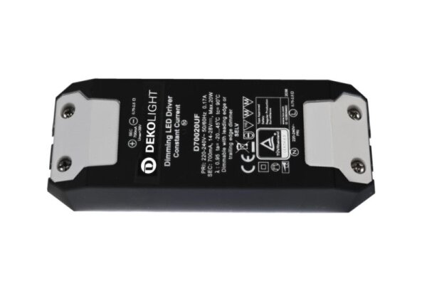 Deko-Light, Netzgerät (CC, DC) dimmbar, BASIC, DIM, CC, D70020UF/20W, Stromkonstant, Dimmbar: Ja, Ph