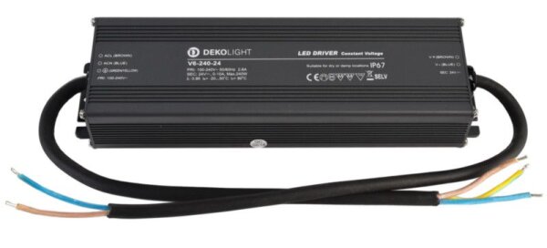 Deko-Light, Netzgerät (CV, DC), IP, CV, V6-240-24, Spannungskonstant, 240.0 W, 100-240 V/AC, Bemessu