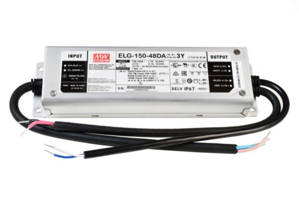 Meanwell, Netzgerät (CV, DC) dimmbar, DIM, CV, ELG-150-48DA, Spannungskonstant, Dimmbar: Ja, DALI 1.
