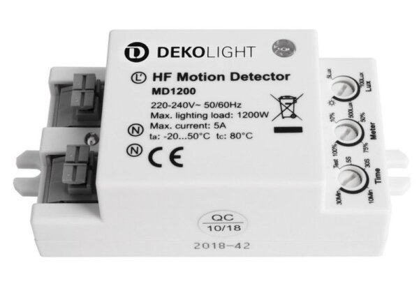 Elektrisches Montagezubehör, Bewegungssensor MD1200, Länge: 75 mm, Breite: 42 mm, Höhe: 28 mm, 1200.