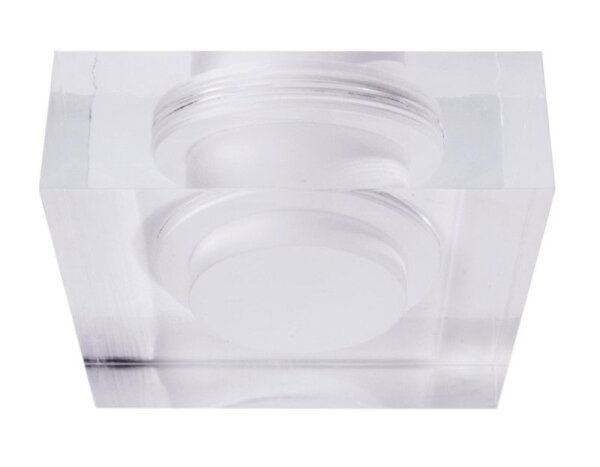 Mechanisches Systemzubehör, Acrylring quadratisch 90x90mm, COB 68, M58, Länge: 90 mm, Breite: 90 mm,