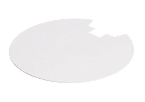 Mechanisches Systemzubehör, Abdeckung Hinten Weiß für Serie Uni II, Höhe: 0.6 mm, Durchmesser: 95 mm