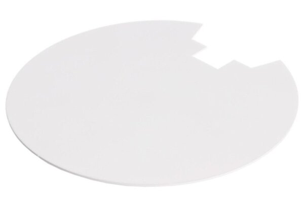 Mechanisches Systemzubehör, Abdeckung Hinten Weiß für Serie Uni II Max, Höhe: 0.6 mm, Durchmesser: 1