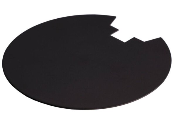 Mechanisches Systemzubehör, Abdeckung Hinten Schwarz für Serie Uni II Max, Höhe: 0.6 mm, Durchmesser