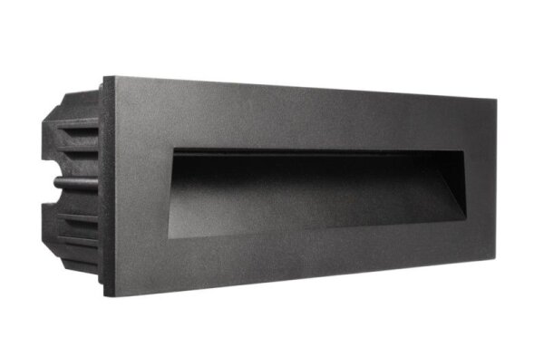 Mechanisches Systemzubehör, Abdeckung Schwarz Schräge für Light Base III Outdoor, Länge: 250 mm, Bre