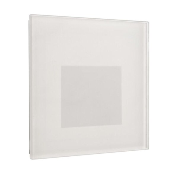 Mechanisches Systemzubehör, Glas-Abdeckung milchig eckig weiß für Alwaid, Länge: 78.2 mm, Breite: 78