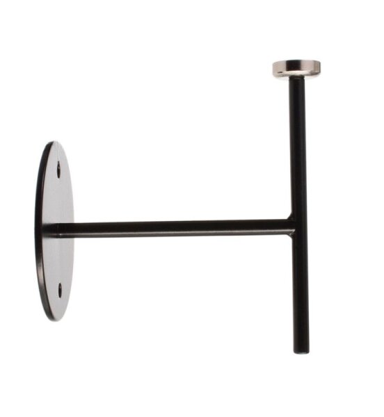 Mechanisches Systemzubehör, Wandhalter für Magnetleuchte Miram Schwarz, Breite: 85 mm, Höhe: 96 mm