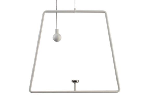 Mechanisches Systemzubehör, Pendel für Magnetleuchte Miram Weiß, Breite: 205 mm, Höhe: 185 mm