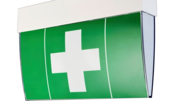 Mechanisches Systemzubehör, Sonderpiktogramm Verbandskasten Grün, Länge: 270 mm, Breite: 136 mm