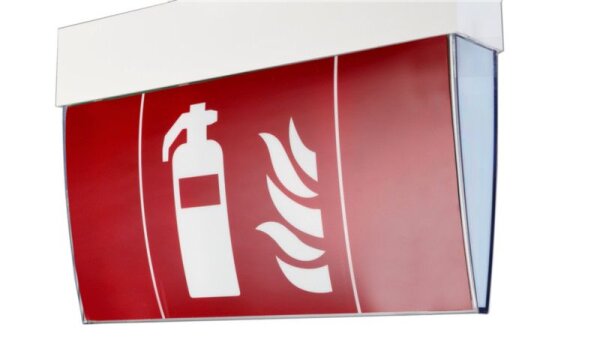 Mechanisches Systemzubehör, Sonderpiktogramm Feuerlöscher Rot, Länge: 270 mm, Breite: 136 mm
