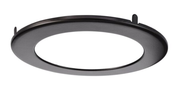 Mechanisches Systemzubehör, Abdeckung Schwarz für Deckeneinbauleuchte Acrux 145, Höhe: 10 mm, Durchm