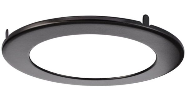 Mechanisches Systemzubehör, Abdeckung Schwarz für Deckeneinbauleuchte Acrux 195, Höhe: 10 mm, Durchm