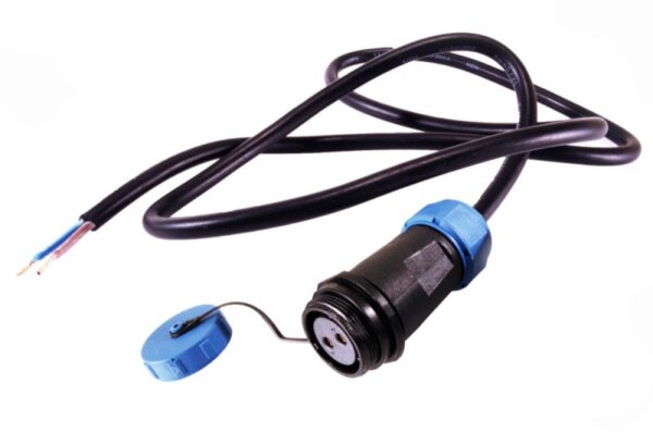 Elektrisches Montagezubehör, Weipu HQ 12/24/48V Einspeisekabel 2-polig, Länge: 5000 mm, IP 67