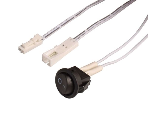 Elektrisches Montagezubehör, MINI-AMP Einbausch. (Stecker-Buchse) 2x 100cm, 12V/24V, max. 3A, IP20,