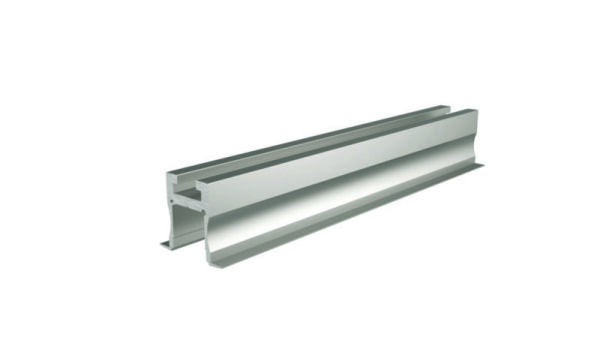 Profil, Nuten-Profil, T-hoch ET-04-12, 2m, Silber, Aluminium, Matt, Eloxiert, Länge: 2000 mm, Breite