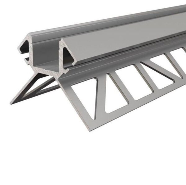 Profil, Fliesen-Profil Ecke außen EV-02-12, 2,5m, Silber, Aluminium, Matt, Eloxiert, Länge: 2500 mm,