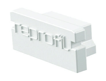 Profil Endkappe, Endkappe P-AU-01-10 Set 2 Stk, Weiß, Kunststoff, Länge: 16 mm, Breite: 6 mm, Höhe: