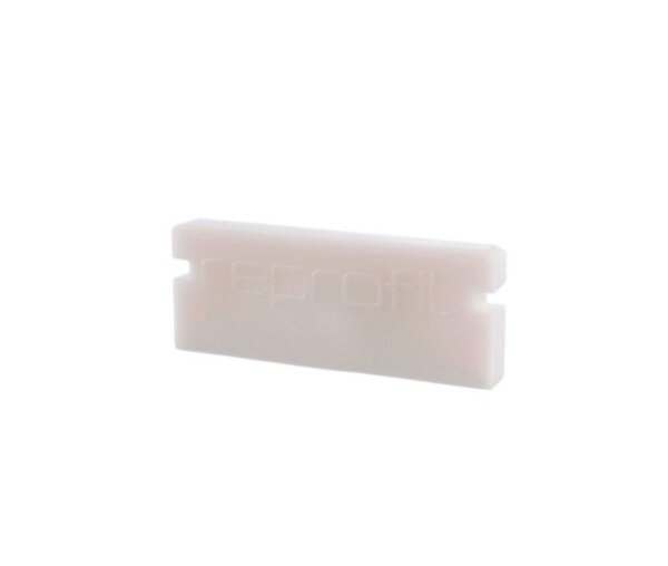 Profil Endkappe, Endkappe P-AU-01-12 Set 2 Stk, Weiß, Kunststoff, Länge: 18 mm, Breite: 6 mm, Höhe:
