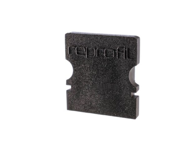 Profil Endkappe, Endkappe P-AU-02-08 Set 2 Stk, Schwarz, Kunststoff, Länge: 14 mm, Breite: 6 mm, Höh