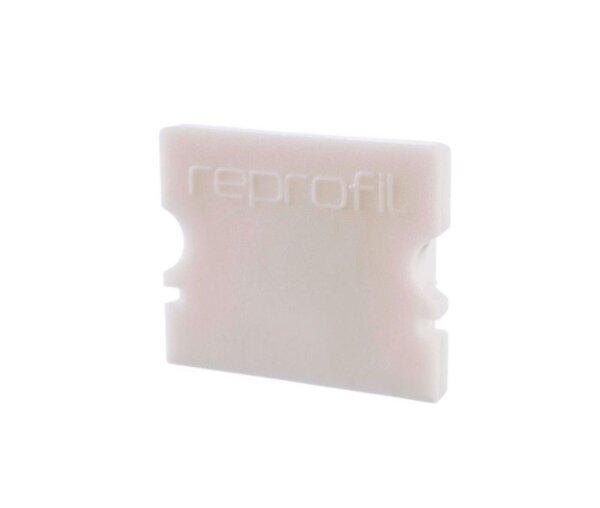 Profil Endkappe, Endkappe P-AU-02-12 Set 2 Stk, Weiß, Kunststoff, Länge: 18 mm, Breite: 6 mm, Höhe: