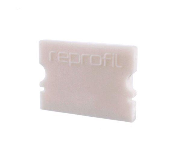Profil Endkappe, Endkappe P-AU-02-15 Set 2 Stk, Weiß, Kunststoff, Länge: 21 mm, Breite: 6 mm, Höhe:
